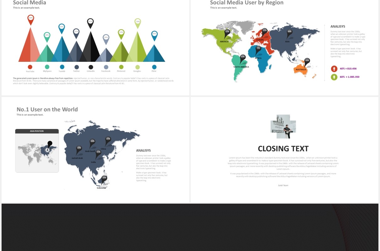 高端阶梯金字塔数据图表工作通用PPT模板fourty one powerpoint template
