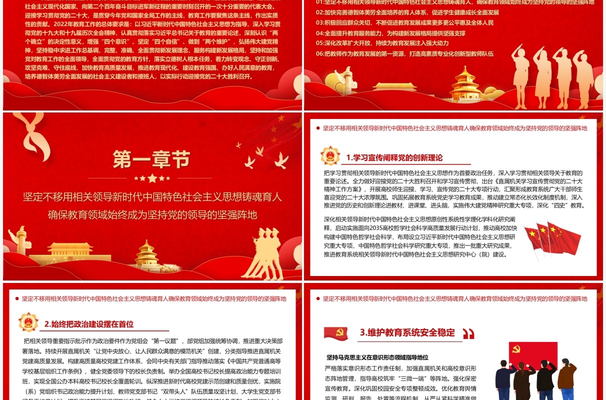 教育部颁布2022年教育工作要点PPT模板