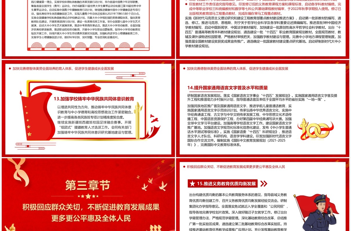 教育部颁布2022年教育工作要点PPT模板