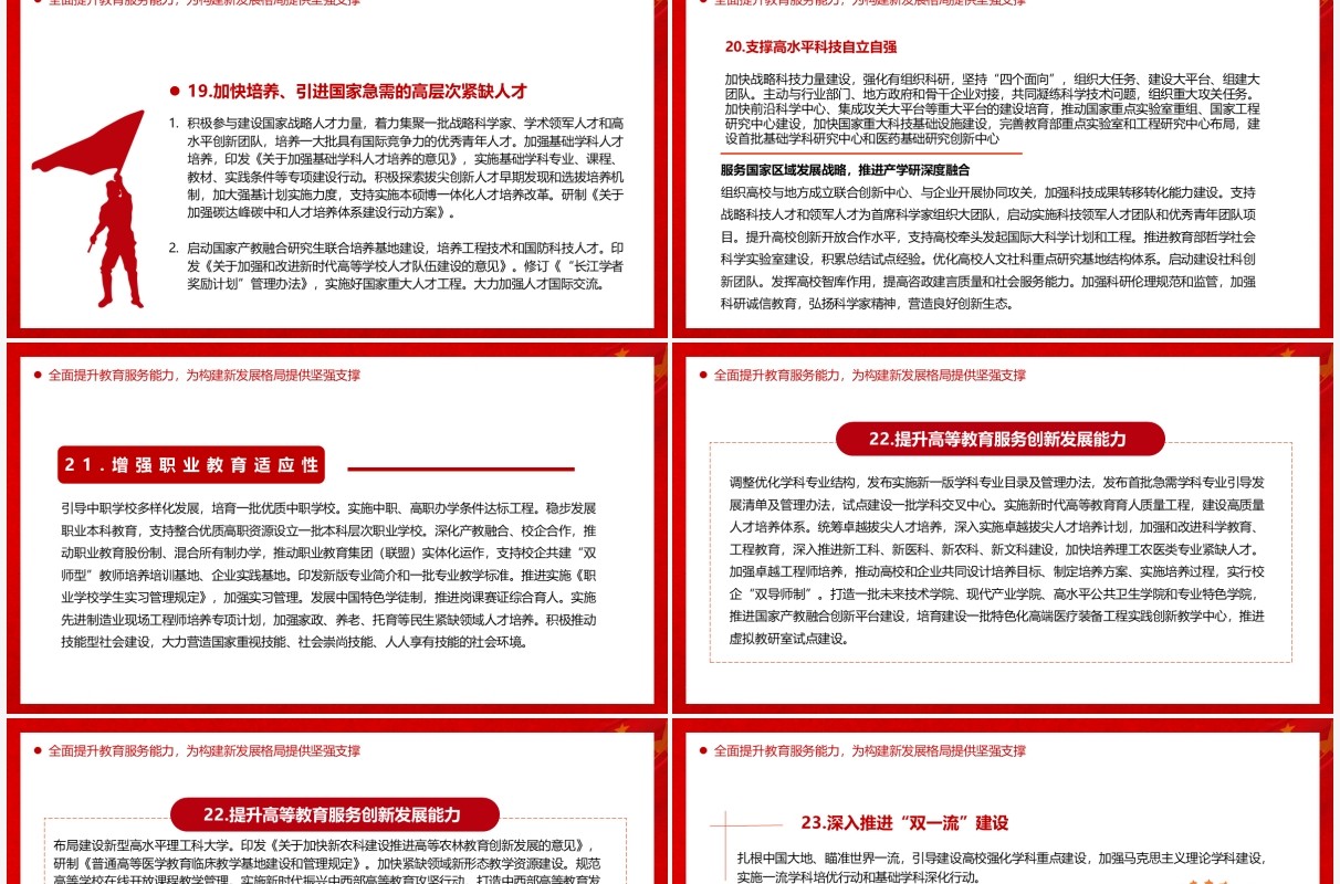 教育部颁布2022年教育工作要点PPT模板