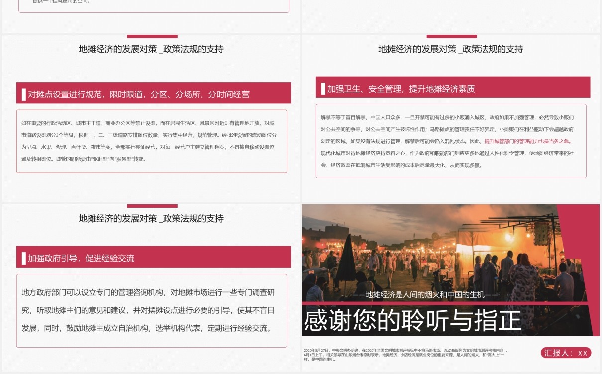 解读地摊经济发展趋势PPT模板