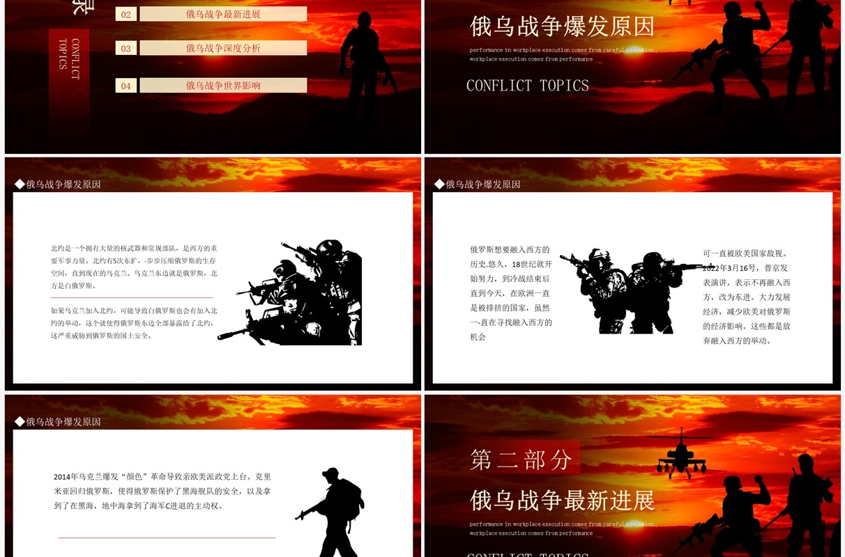 俄乌冲突专题学习解读动态PPT模板