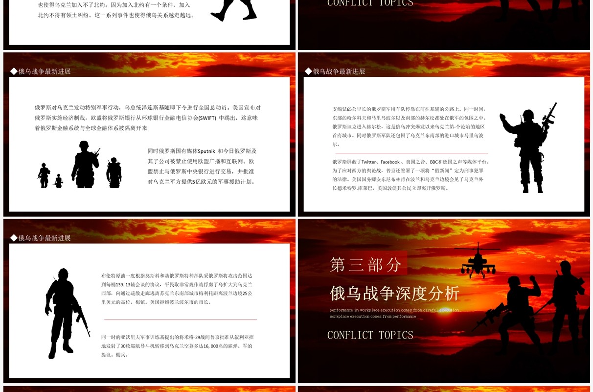 俄乌冲突专题学习解读动态PPT模板