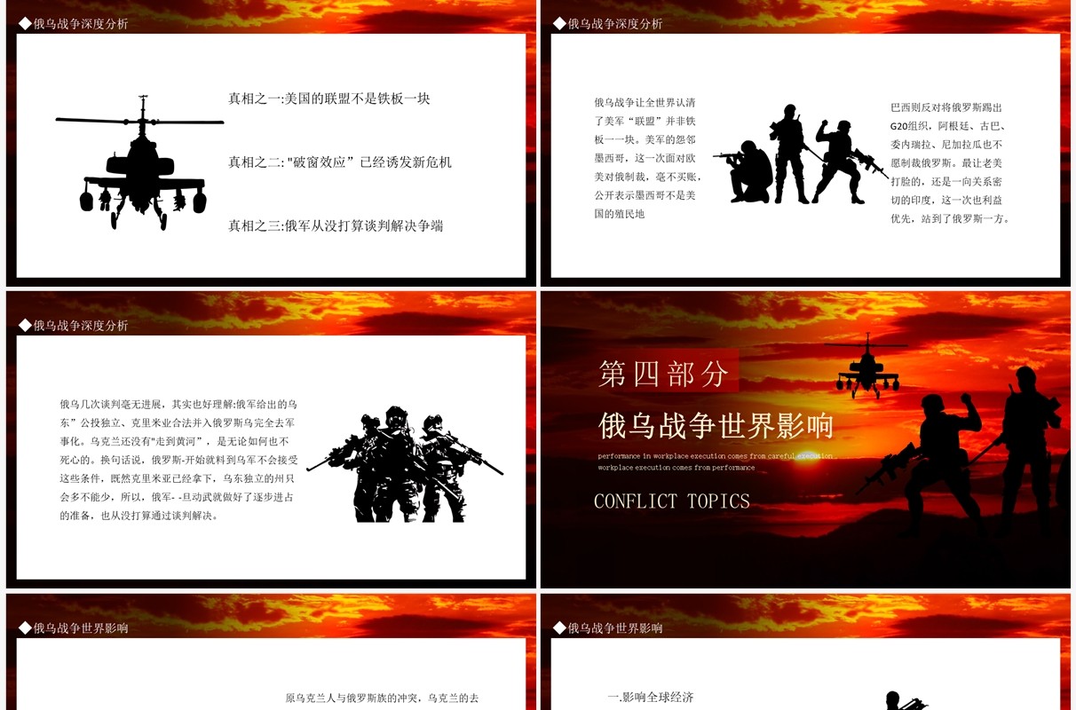 俄乌冲突专题学习解读动态PPT模板