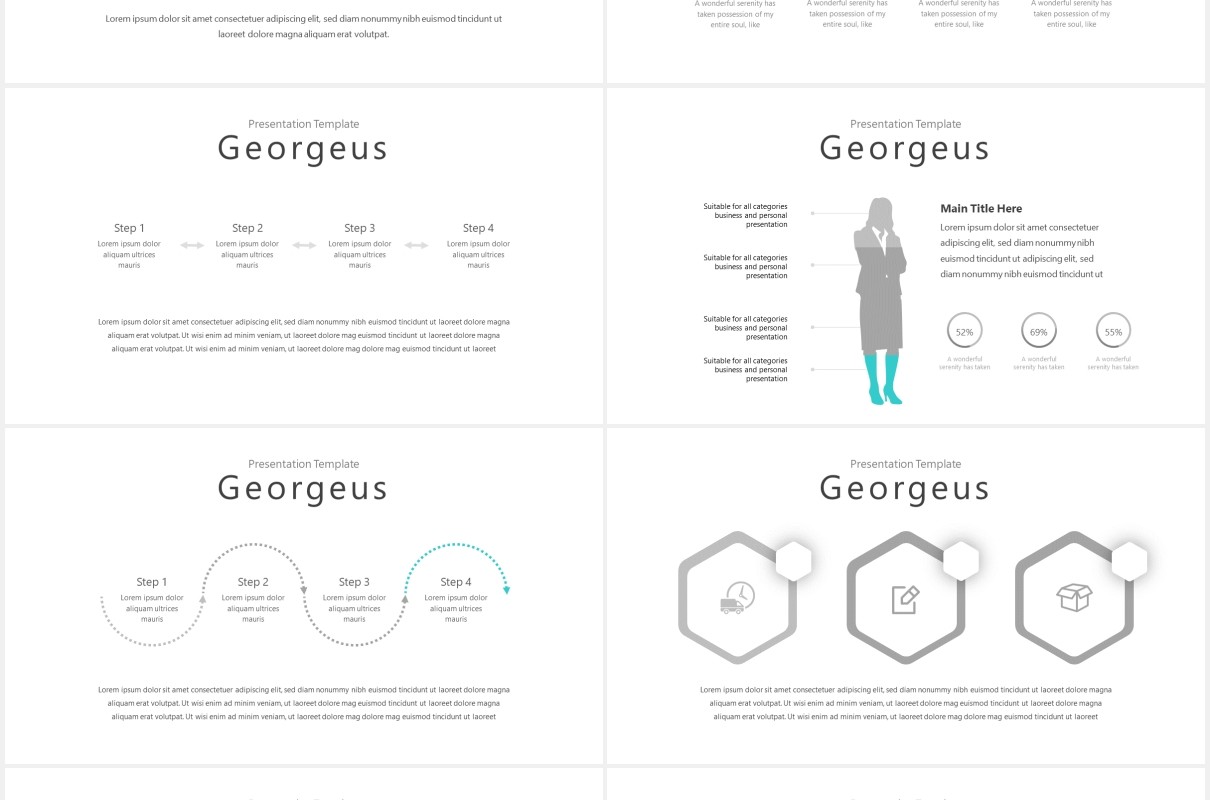 国外健身极限运动PPT模板Georgeus Powerpoint Template