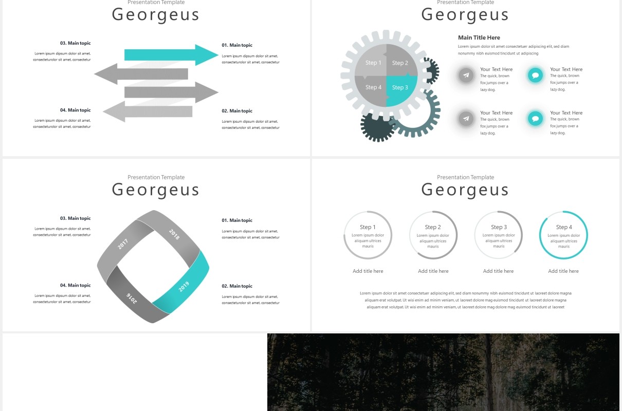 国外健身极限运动PPT模板Georgeus Powerpoint Template