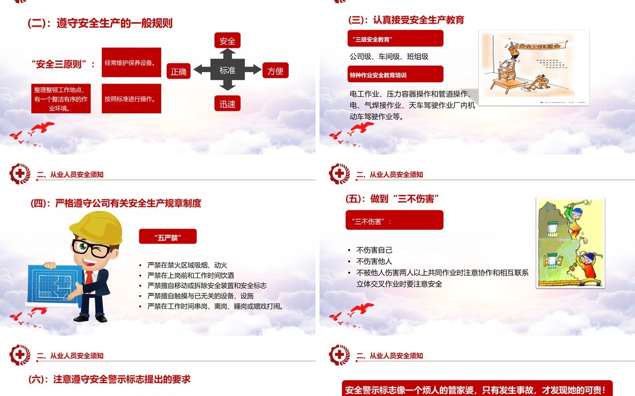 大气时尚安全生产模板PPT模板