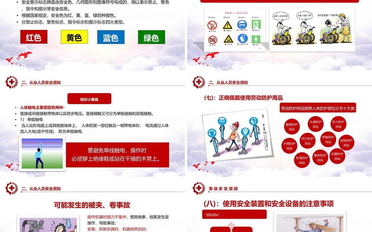 大气时尚安全生产模板PPT模板