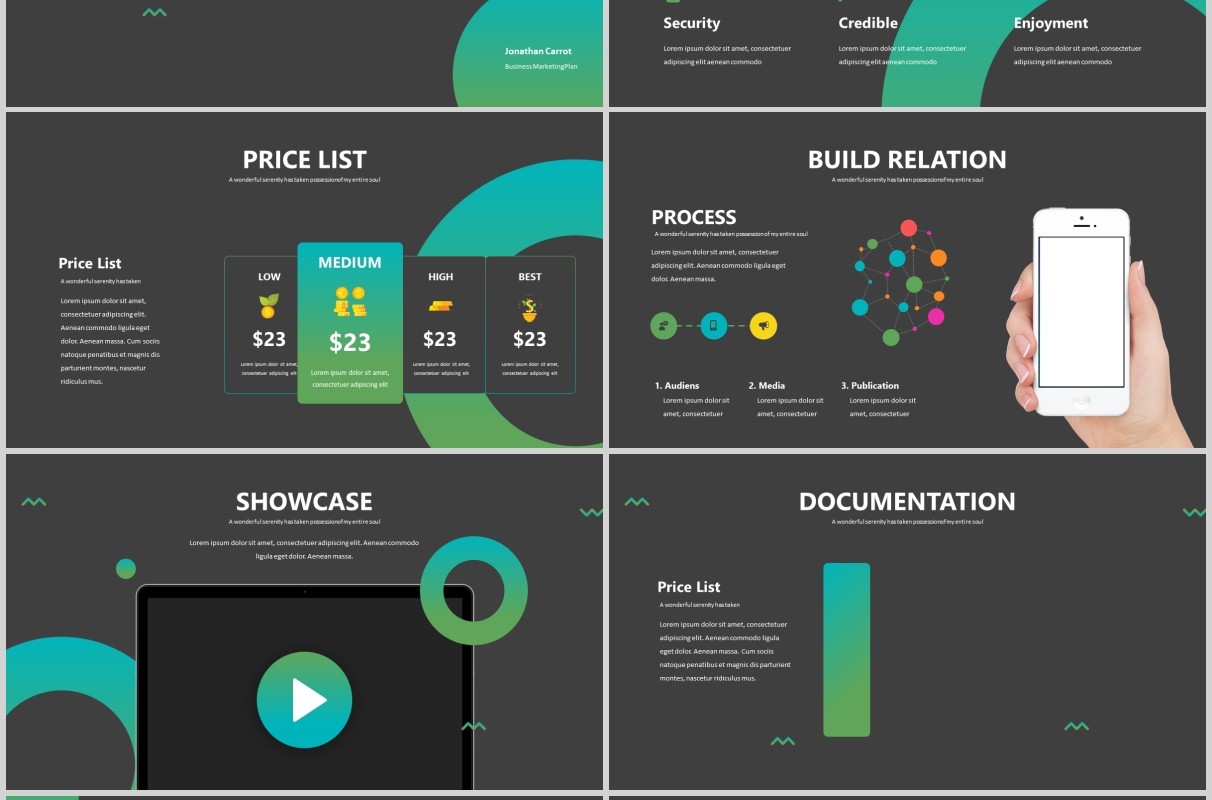 商业计划书PPT模板版式设计Circa Powerpoint Template