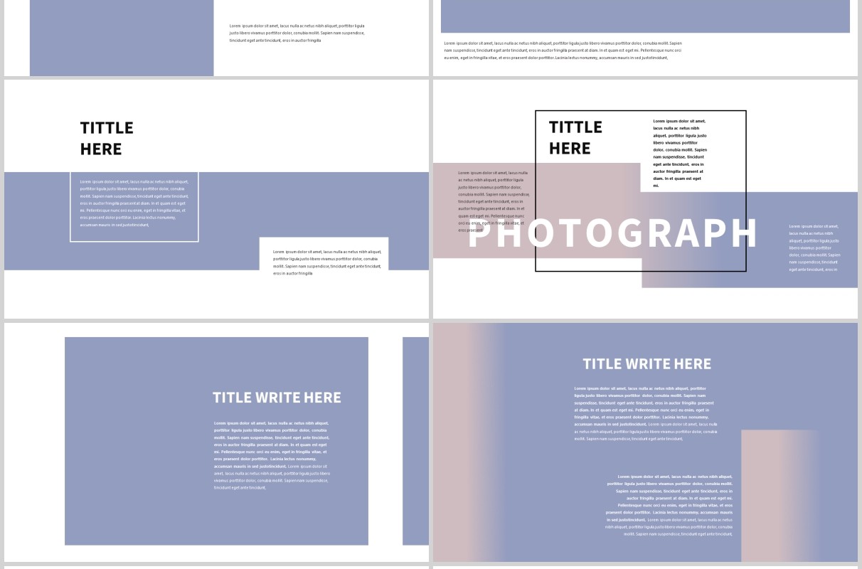现代简约PPT模板版式设计Minimal Modern Powerpoint