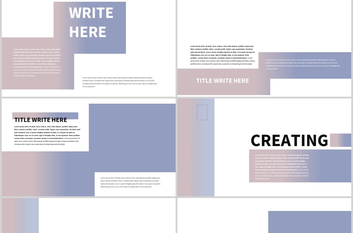 现代简约PPT模板版式设计Minimal Modern Powerpoint
