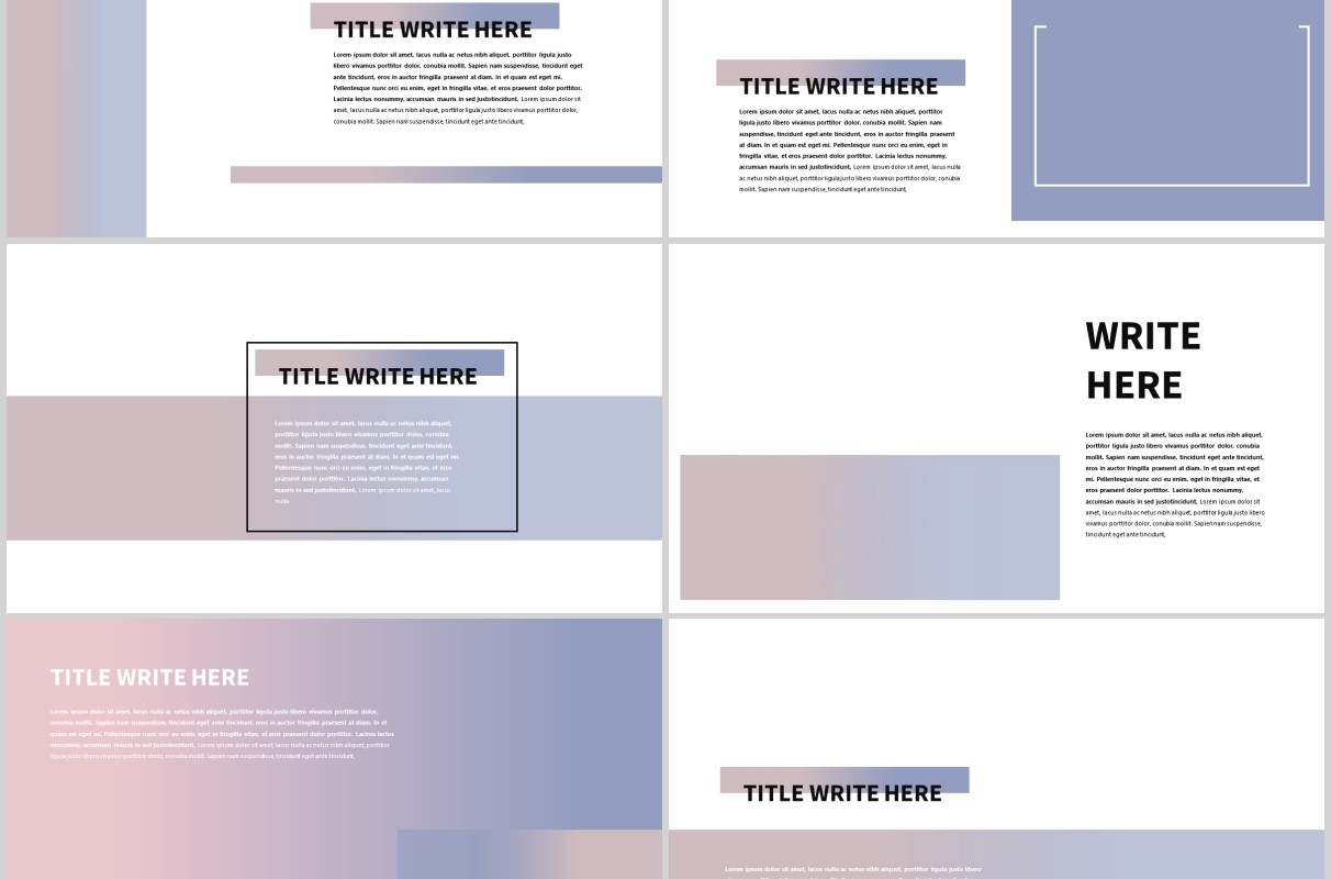 现代简约PPT模板版式设计Minimal Modern Powerpoint