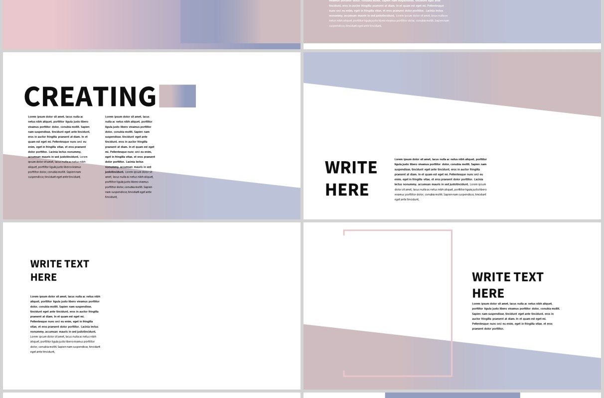 现代简约PPT模板版式设计Minimal Modern Powerpoint
