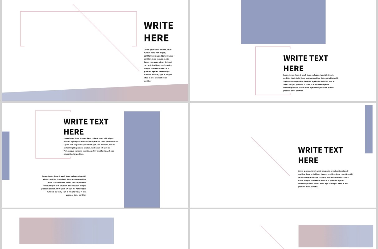 现代简约PPT模板版式设计Minimal Modern Powerpoint