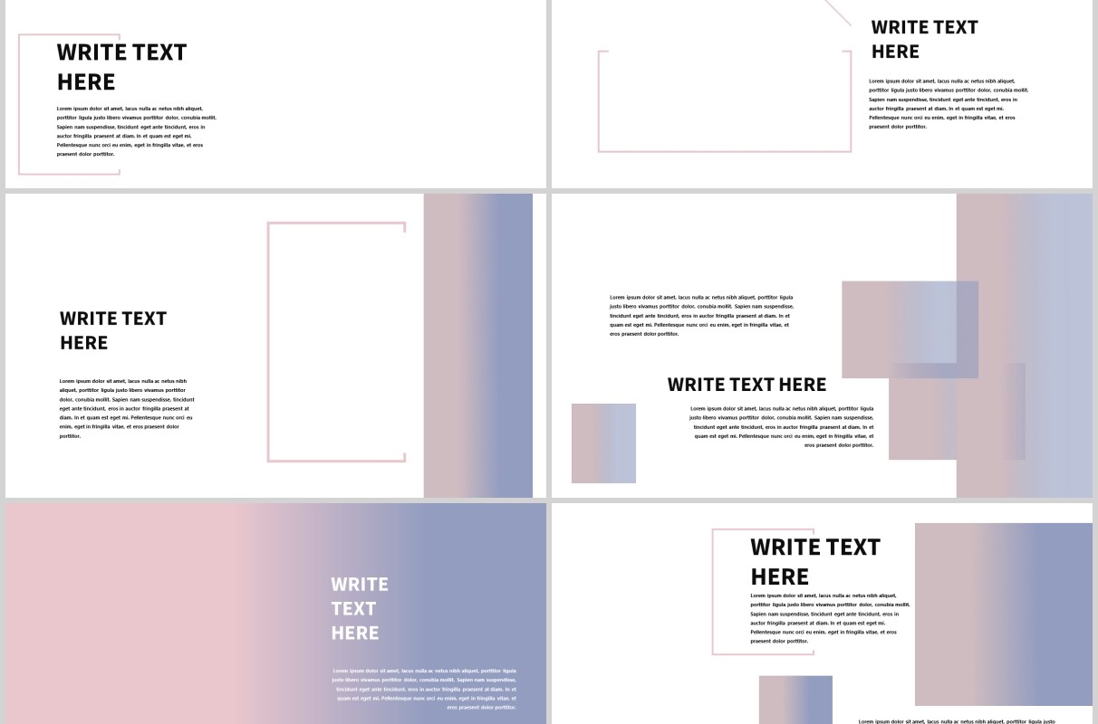 现代简约PPT模板版式设计Minimal Modern Powerpoint