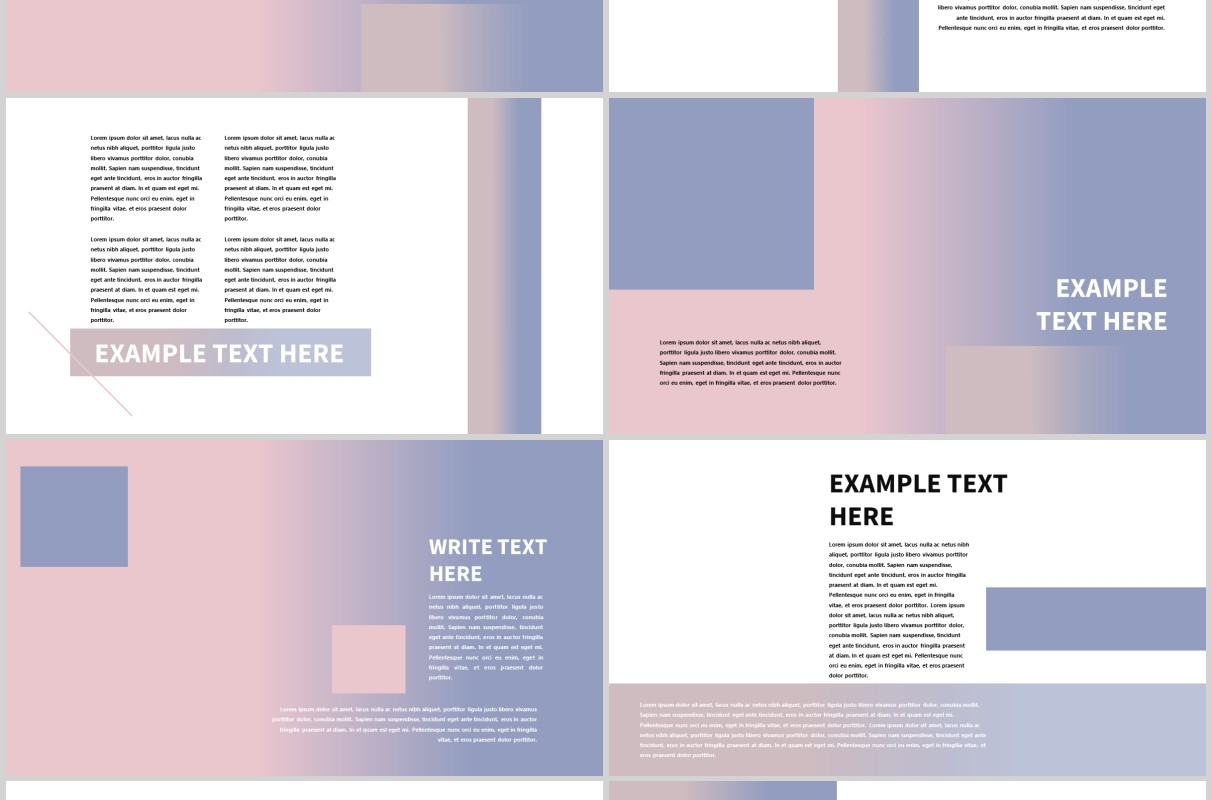 现代简约PPT模板版式设计Minimal Modern Powerpoint