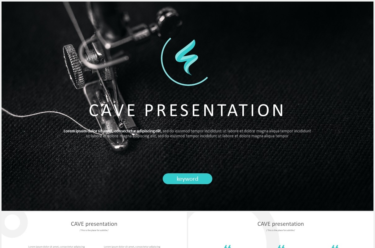 简约商务工作报告总结PPT数据图表模板素材cave powerpoint template