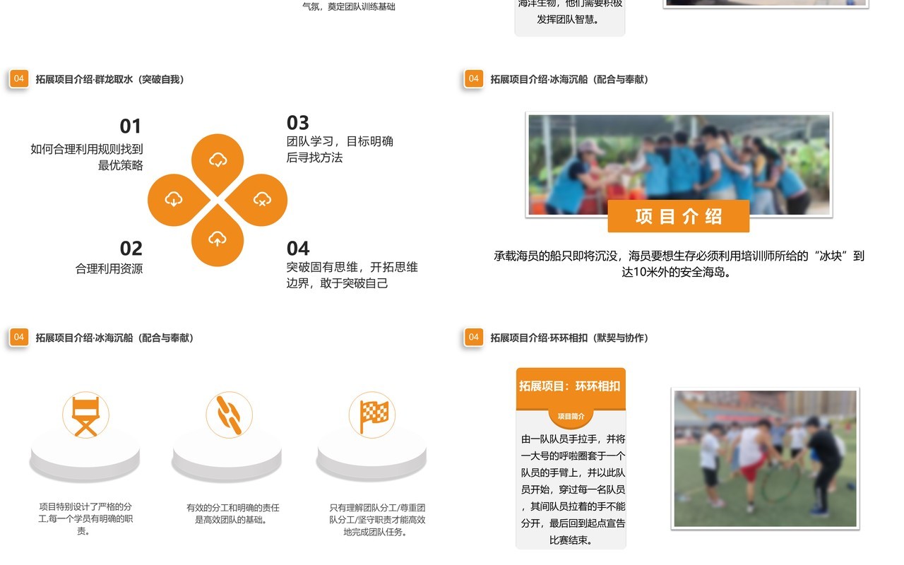 商务简约企业团队建设活动策划动态PPT模板