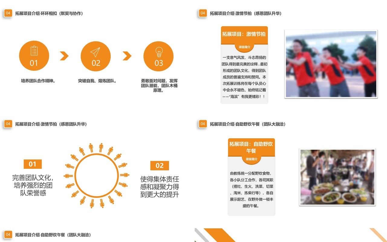 商务简约企业团队建设活动策划动态PPT模板