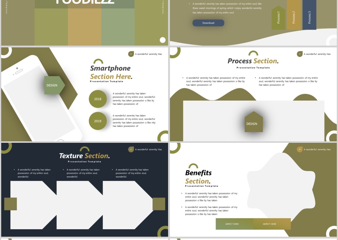 美食餐饮计划书PPT模板Foodiezz Powerpoint Template
