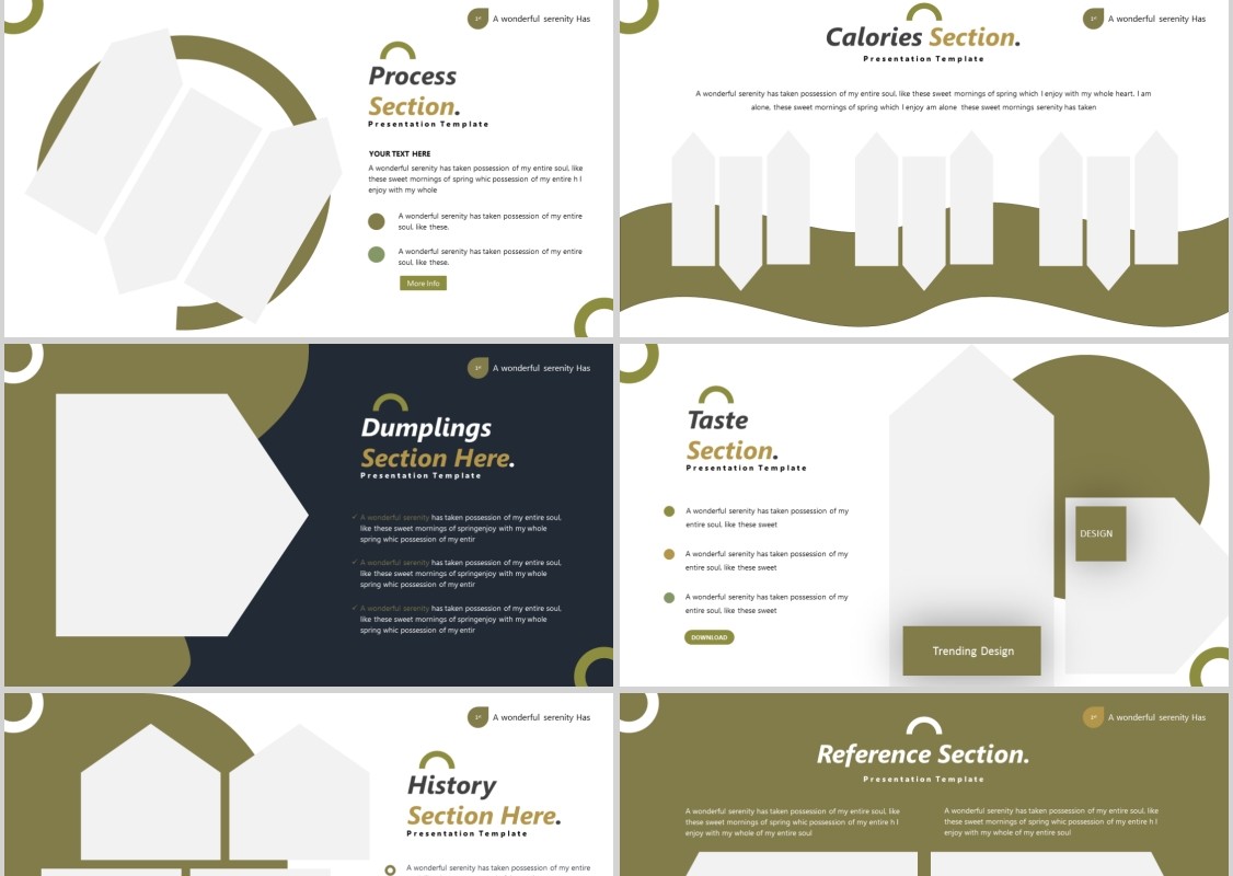 美食餐饮计划书PPT模板Foodiezz Powerpoint Template