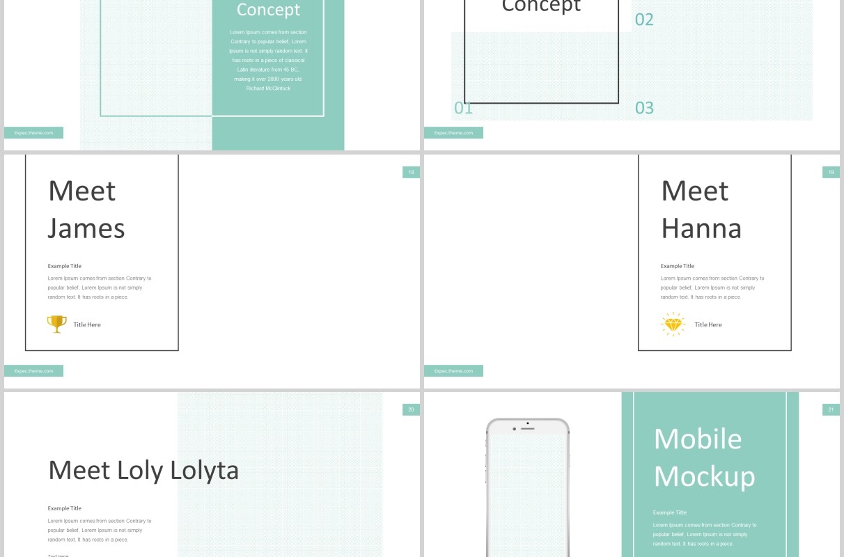 公司宣传历史时间轴PPT模板版式设计Expec - Powerpoint Template