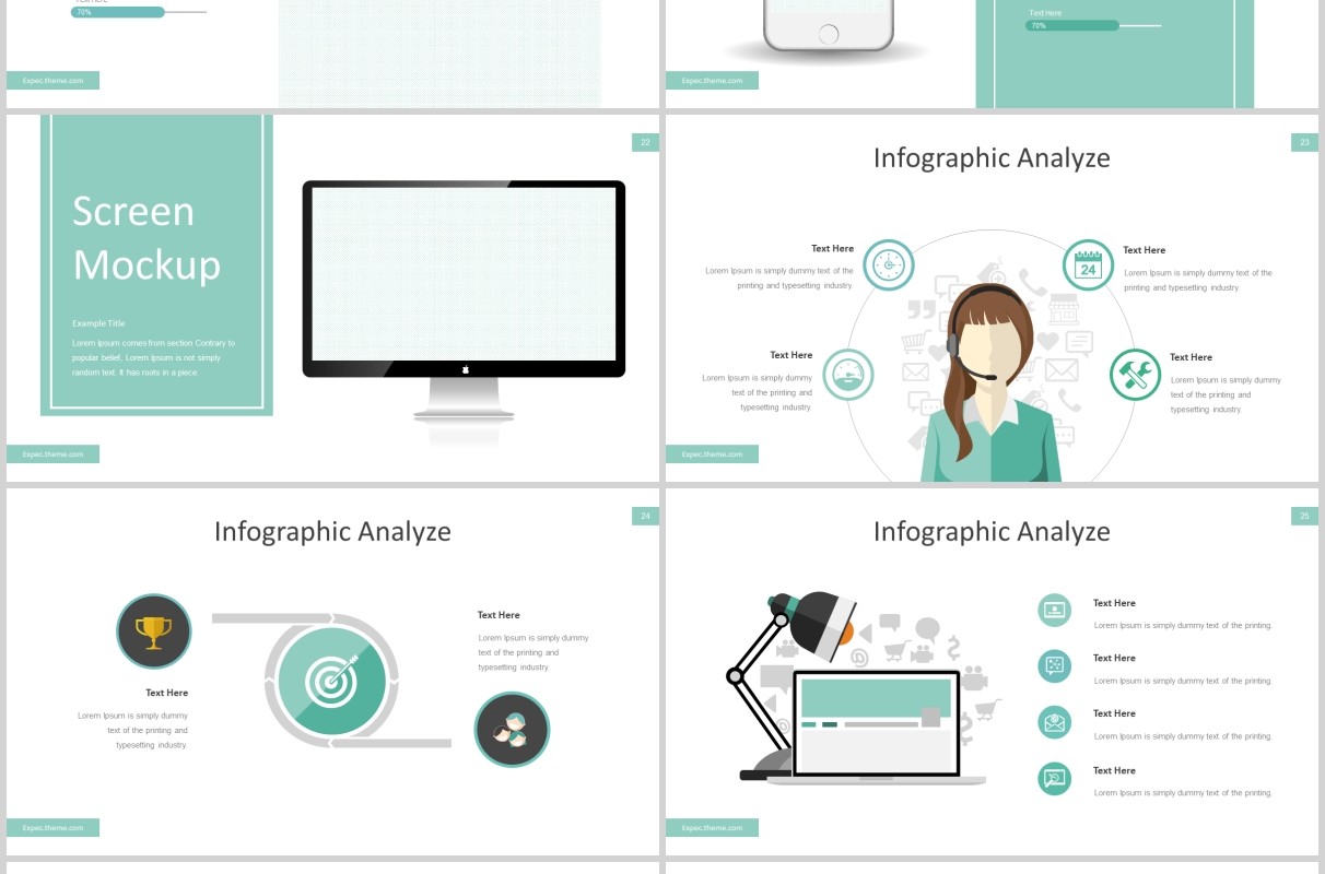 公司宣传历史时间轴PPT模板版式设计Expec - Powerpoint Template