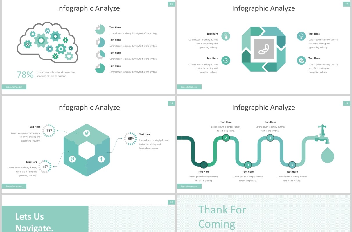 公司宣传历史时间轴PPT模板版式设计Expec - Powerpoint Template
