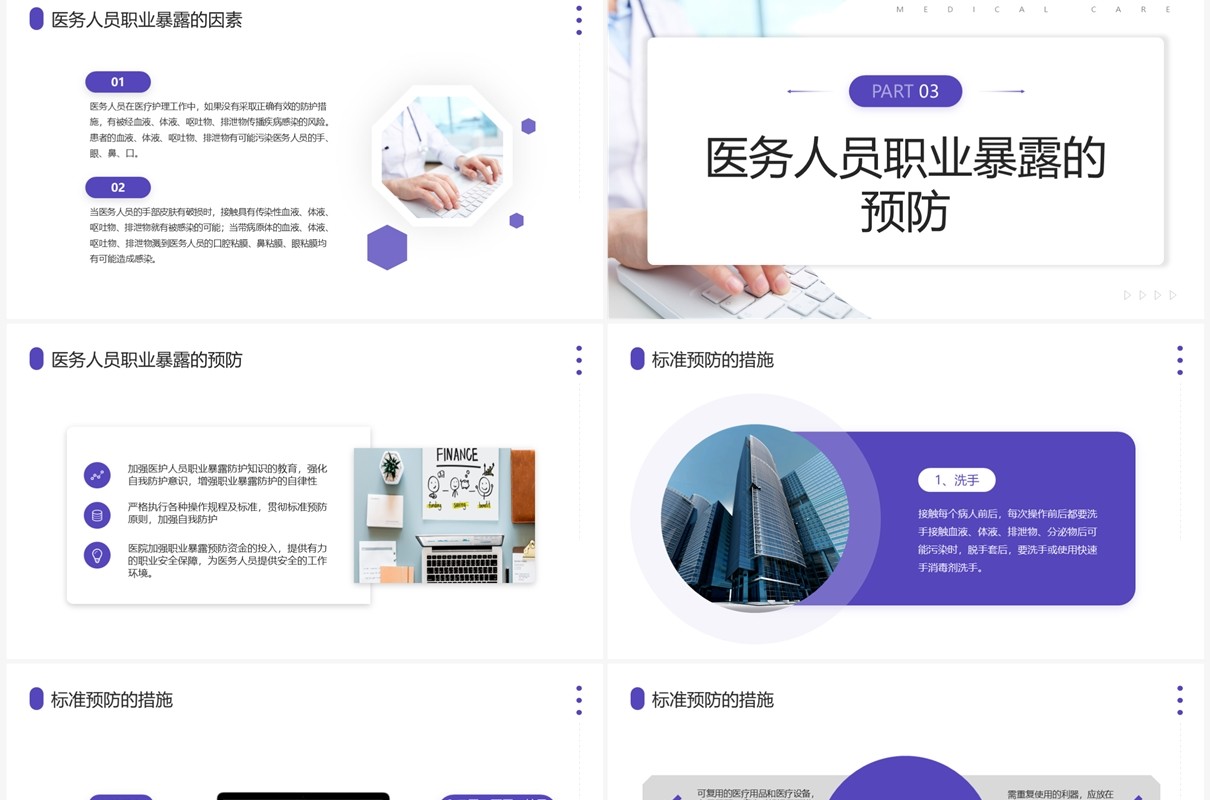 医务人员职业暴露预防及处理PPT模板