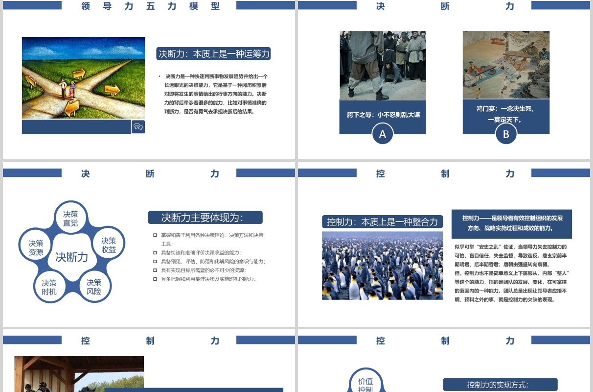 企业文化公司团队建设基层管理员工领导力之五力模型培训PPT模板