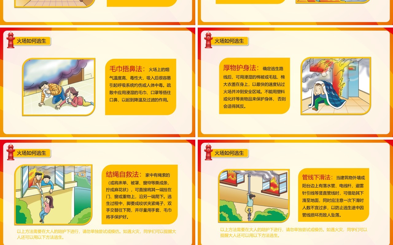 消防安全知识教育培训课件PPT模板