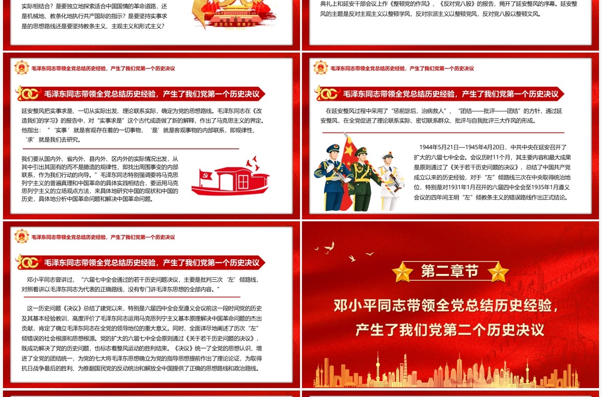 中国共产党在不断总结历史经验中前行党课PPT模板