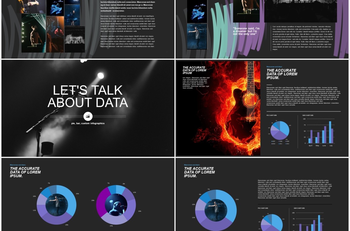 黑色时尚风格宣传介绍PPT模板Moda - Fashion & Style Powerpoint Template