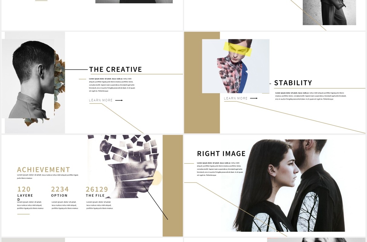 清新简约工作图片展示PPT模板Workspace Clean Powerpoint