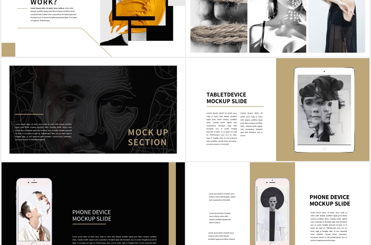 清新简约工作图片展示PPT模板Workspace Clean Powerpoint