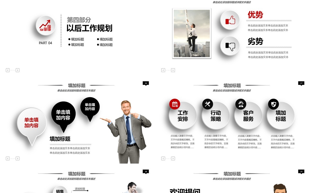 微粒体编程述职报告工作汇报总结PPT模板