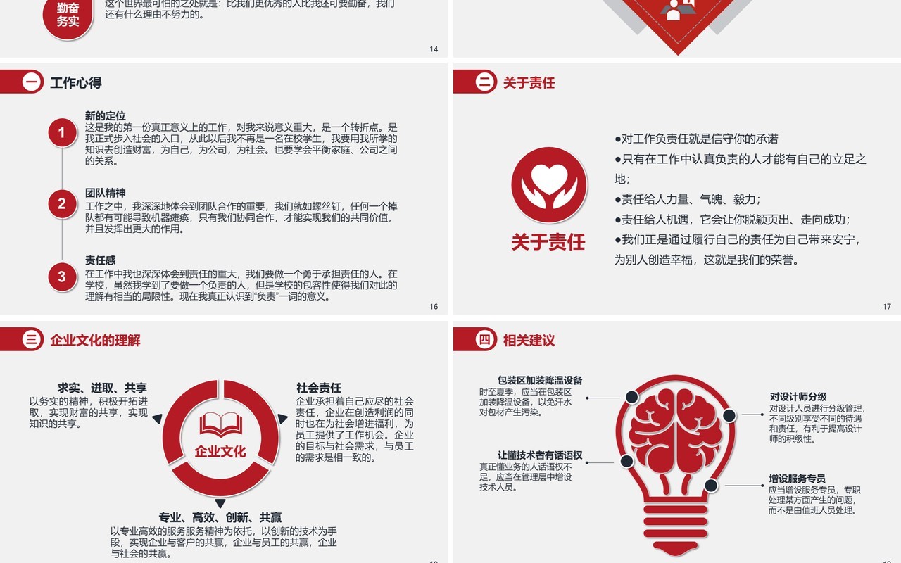 简约程序员个人述职报告PPT模板