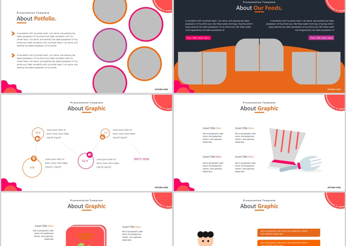 厨师美食餐饮PPT模板Chef's Powerpoint Template