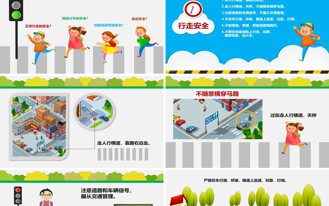 学生校园安全教育培训课件PPT模板
