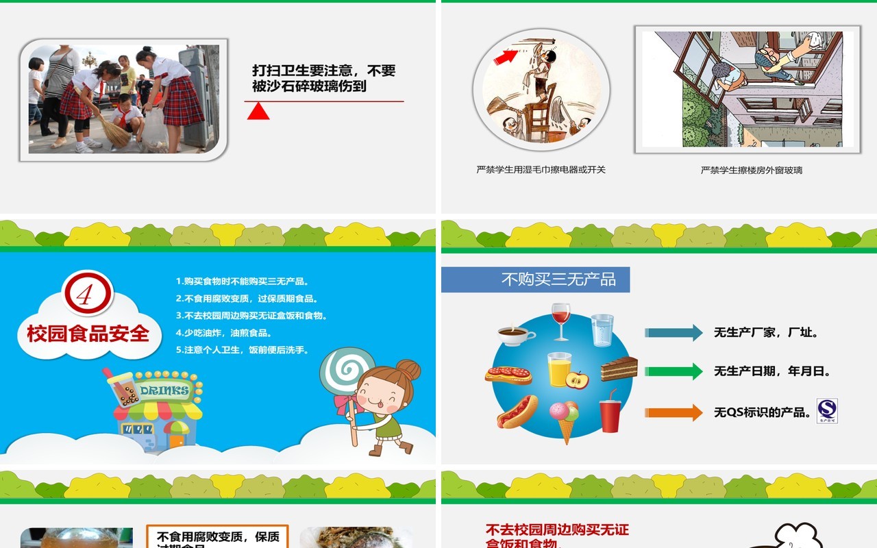 学生校园安全教育培训课件PPT模板