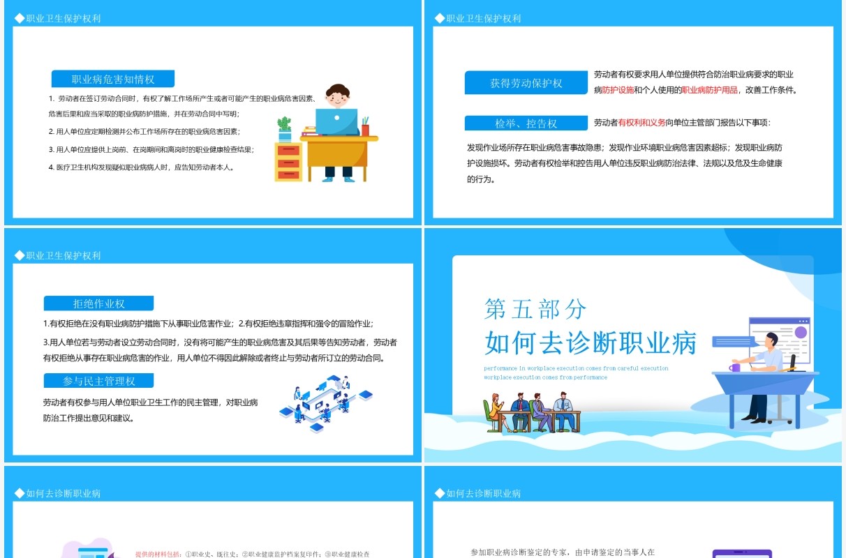 职业病防治法宣传周动态PPT模板