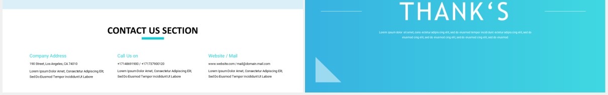 蓝色简约商务公司业务宣传介绍图片排版设计PPT模板Buzzient - Business Powerpoint Template