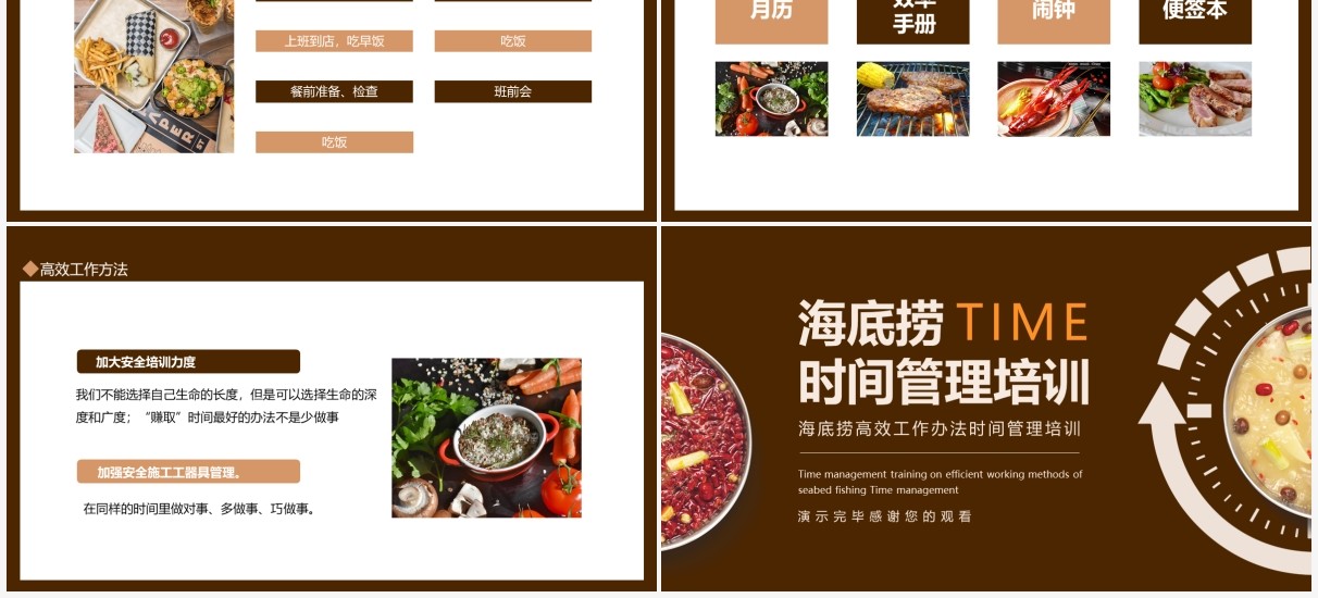 海底捞高效工作办法时间管理培训动态PPT模板
