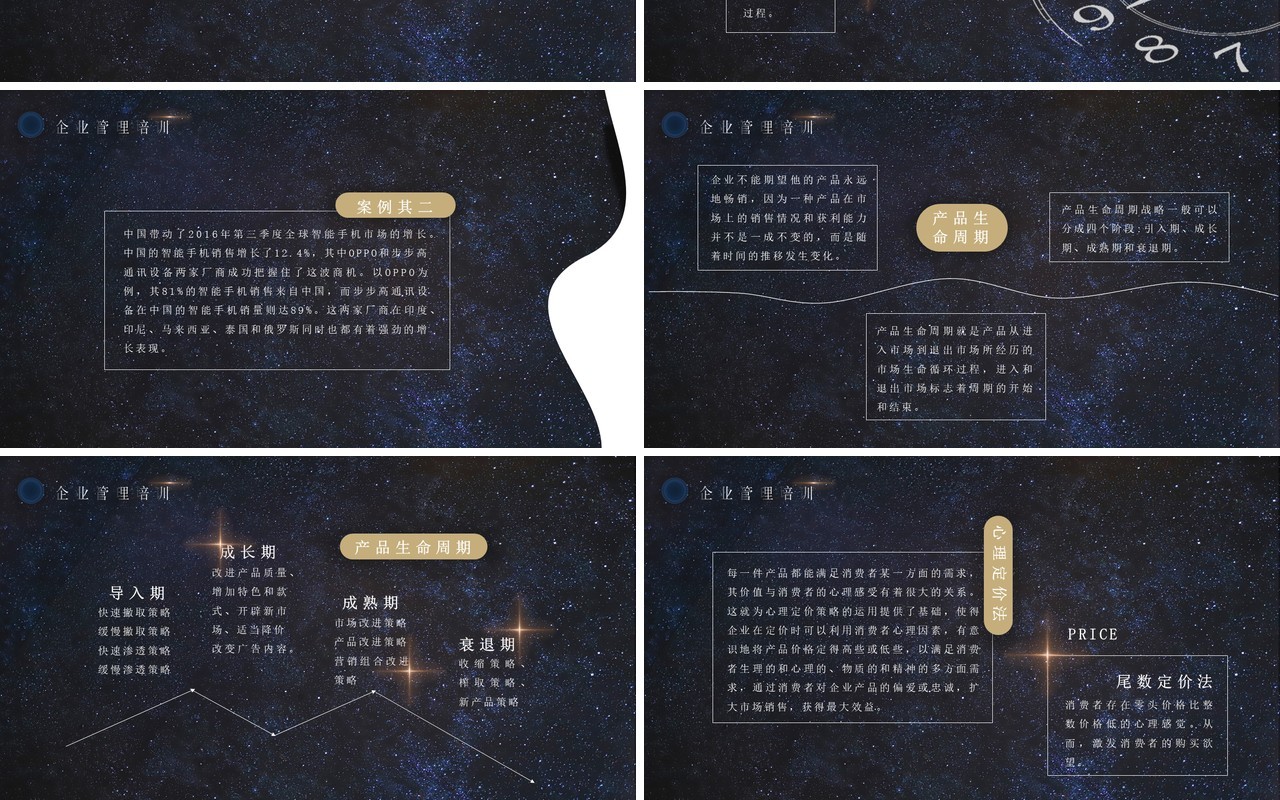 深色企业管理基础知识培训PPT模板