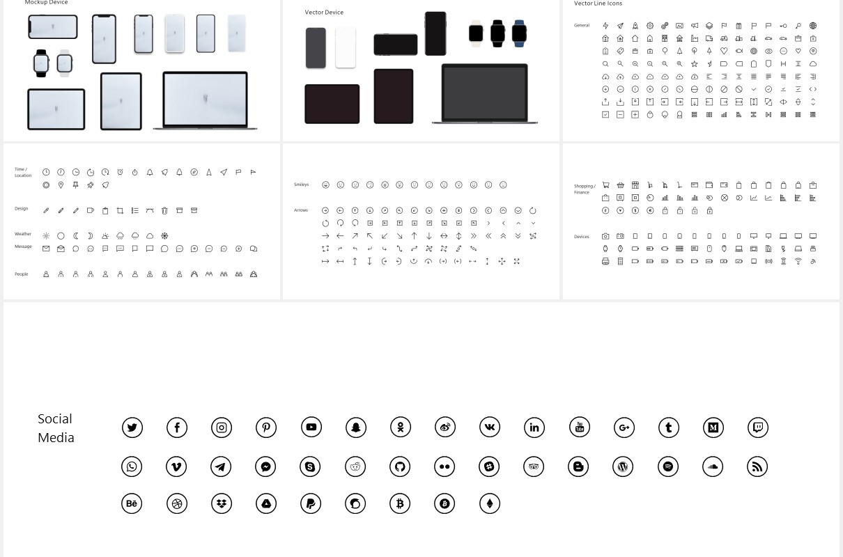 简洁摄影作品集图文展示宣传报告PPT模板SINA - Powerpoint Style Template