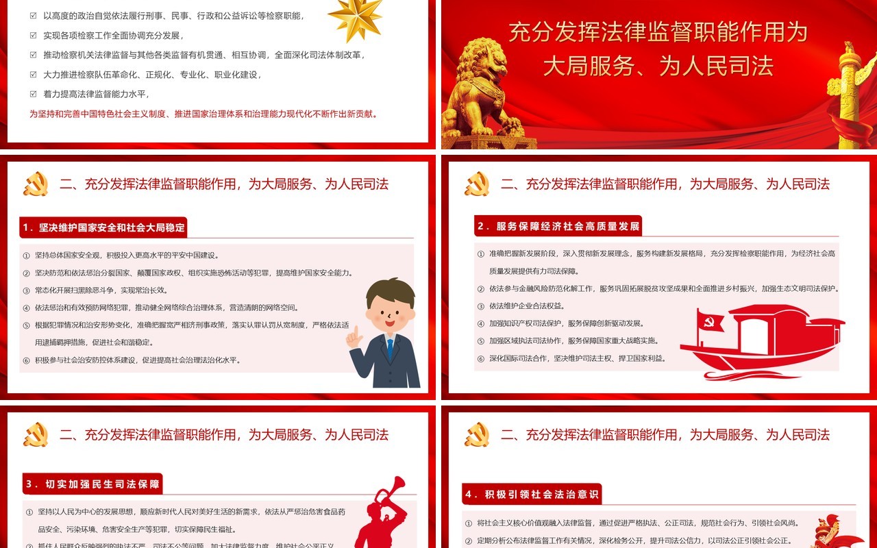 关于加强新时代检察机关法律监督工作的意见 ppt课件