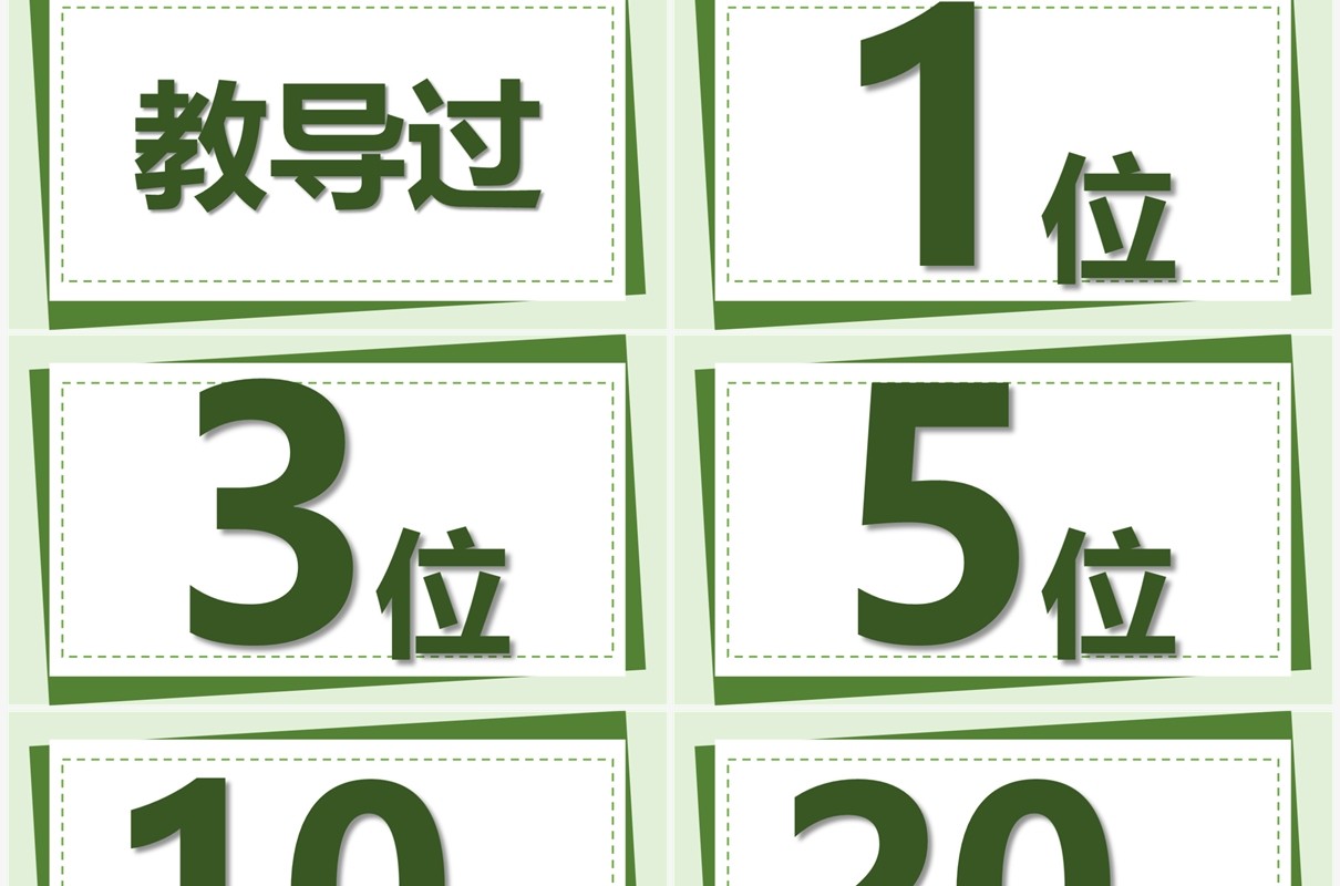 绿色简约卡通风教师自我介绍PPT快闪模板