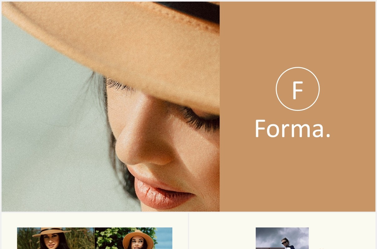 现代时尚摄影展示PPT模板Forma - Modern Minimal Powerpoint Template
