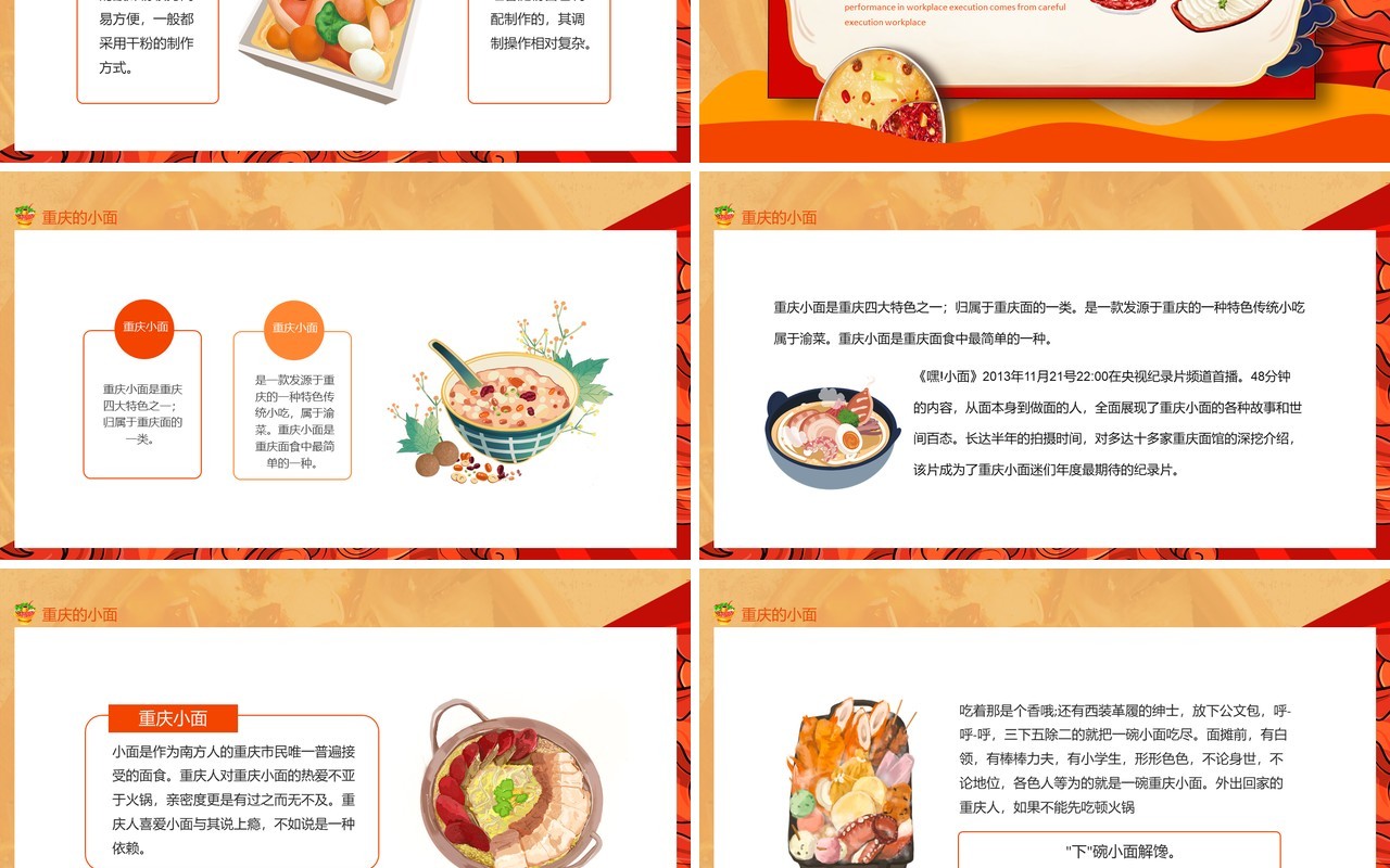 食在重庆特色美食介绍动态PPT模板