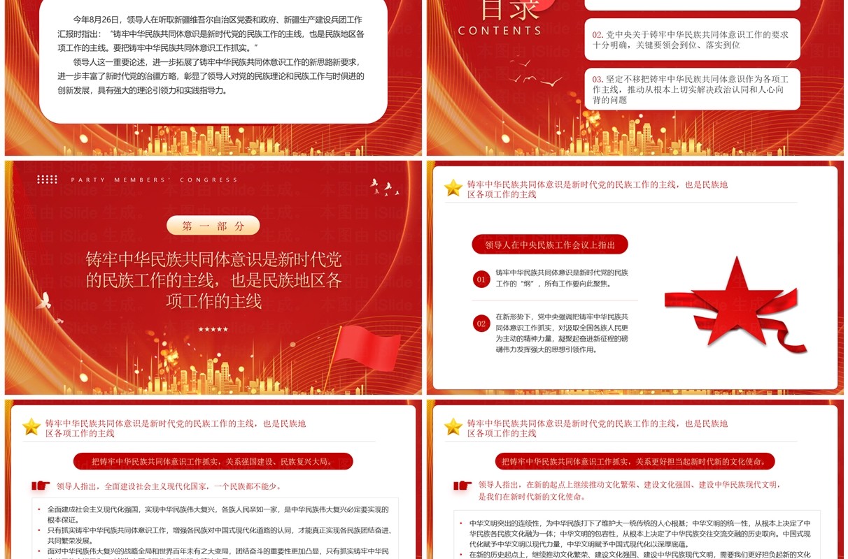 铸牢中华民族共同体意识PPT模板